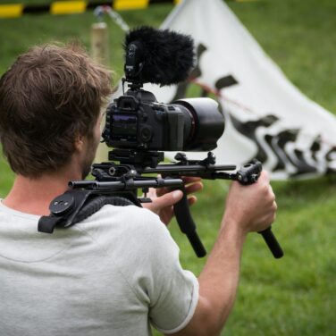 Man with Outside Broadcast Camera