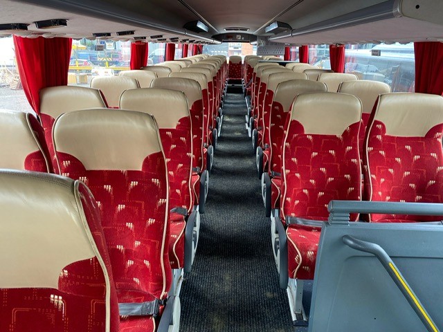 Seating inside bus