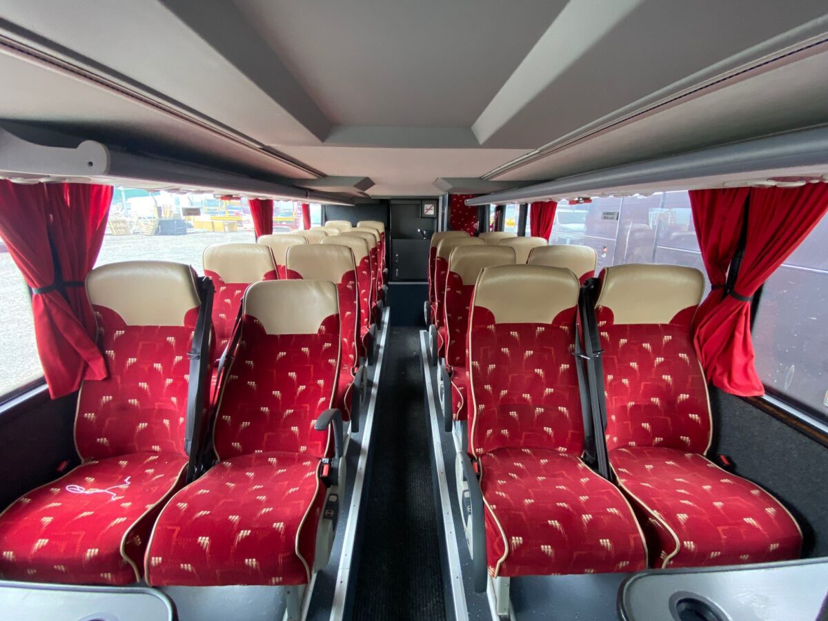 Interior of bus