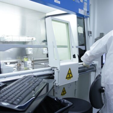 Pharmaceutical Lab Equipment with Lab Technician