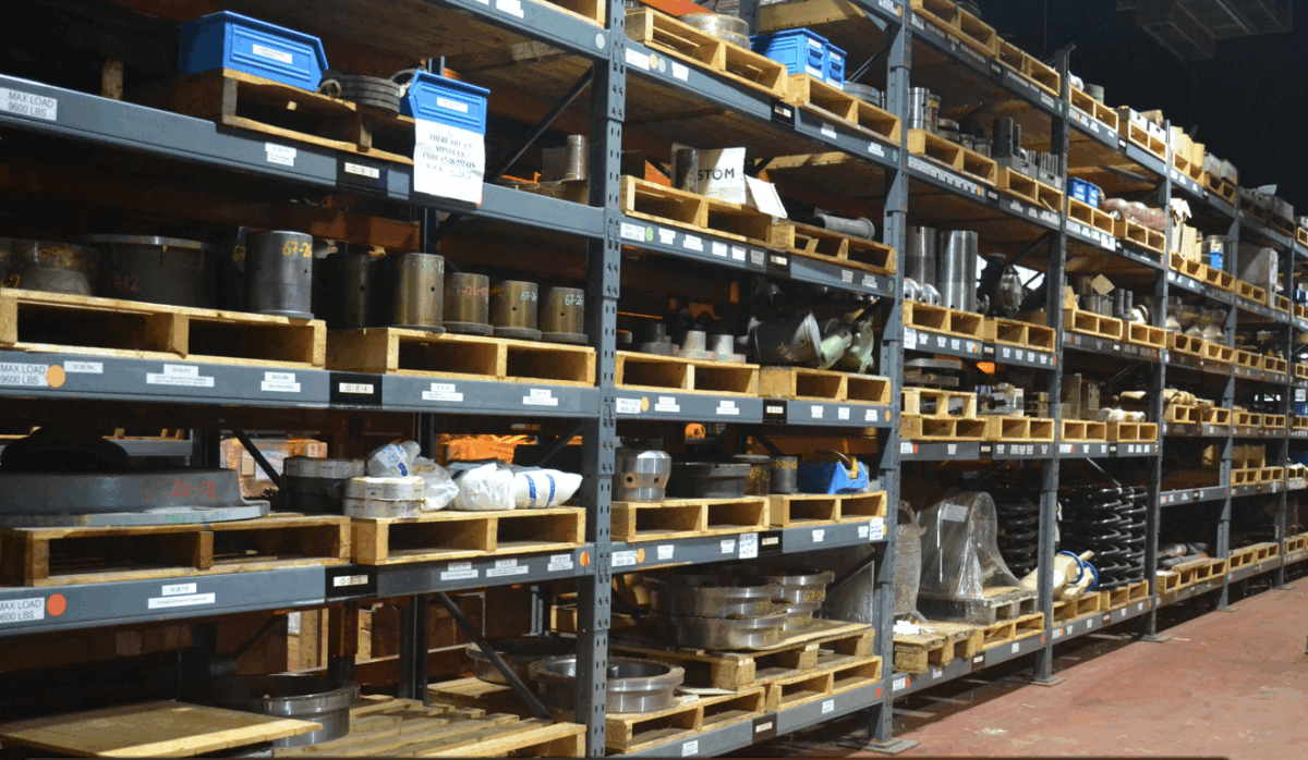 Power Station Spares on Racking