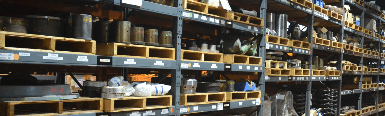 Power Station Spares on Racking