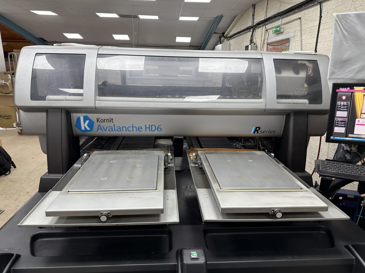 Kornit Avalanche Printer Printing Bed
