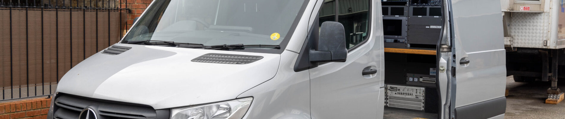 Merc Sat Uplink Broadcast Vehicle